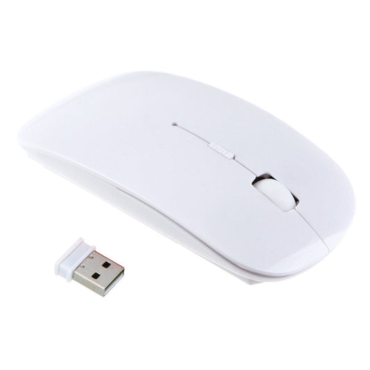 Mouse Óptico Sem Fio - Super Slim Wireless 2.4G 1600 DPI