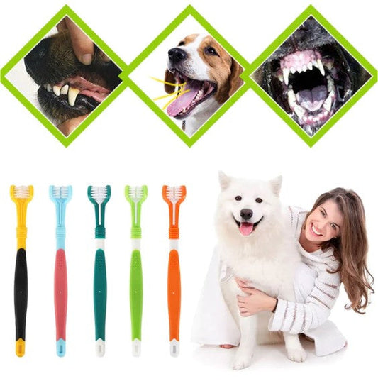 Escova de Dentes para Pets - Triple Maxi Clear