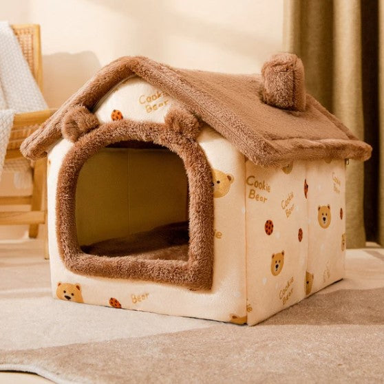 Casa para Pets Coberta de Pelúcia - PetCool