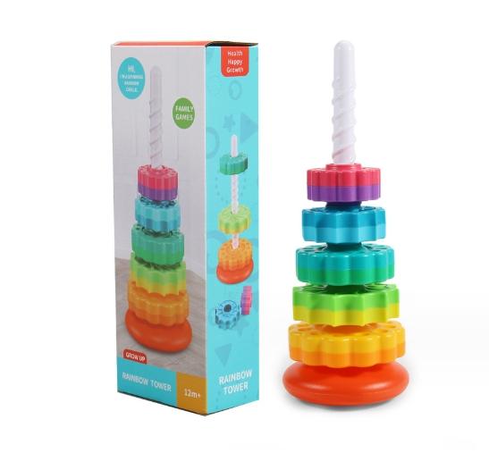 Arco-íris Cinco Torreta Rotativa [Caixa de Cor]