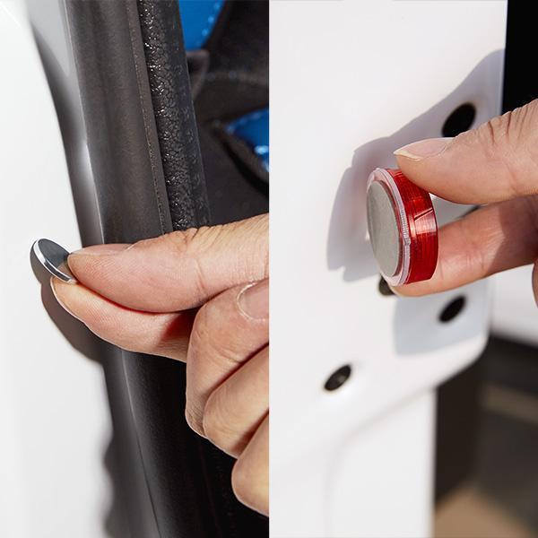 Luz de Segurança para porta de carro - 4 unidades na cor vermelha