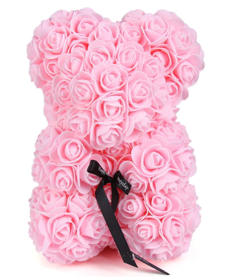 urso rosa 40cm sem caixa