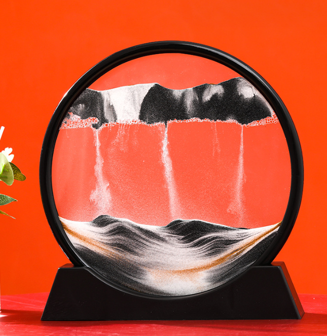 Ampulheta Decorativa - Paisagem de Areia do Mar