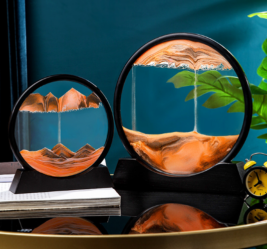 Ampulheta Decorativa - Paisagem de Areia do Mar