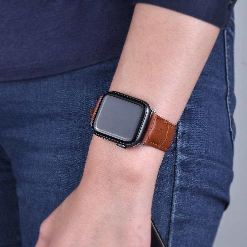 Pulseira de Couro para Relógios Apple Watch