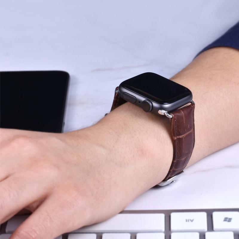 Pulseira de Couro para Relógios Apple Watch